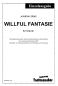 Preview: Willful Fantasie, Klaviernoten, Jonathan Stark, Klavier Solo, mittelschwer-schwer