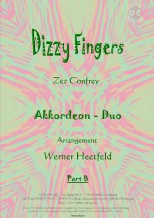 Dizzy Fingers, Zez Confrey, , Werner Heetfeld, Spielstück, Akkordeon-Duo, Standardbass MII, mittelschwer, Akkordeon Noten