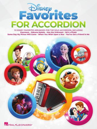 Disney Favorites for Accordion, Akkordeon-Solo, Standardbass MII, Spielheft, Soloband, Filmmusik, Soundtrack, Walt Disney, leicht-mittelschwer, Akkordeon Noten