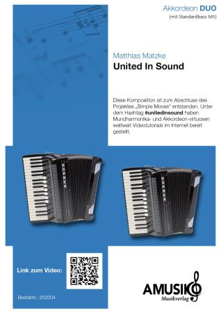 United In Sound, Matthias Matzke, Akkordeon-Duo, mittelschwer, Simple Moves, Videotutorials, Akkordeon Noten, Innovative Bass Notation