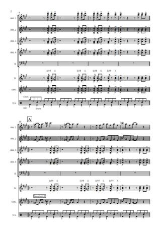 Preview: Highway to Hell | AC/DC für Akkordeon-Orchester Preview: Highway to Hell, AC/DC, Oliver Kruck, Akkordeon-Orchester, Rock, ideal für's Unterhaltungsprogramm, leicht-mittelschwer, Akkordeon Noten, Beispielseite