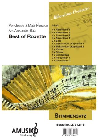 Preview: Best of Roxette | Medley für Akkordeon-Orchester Preview: Best of Roxette, Per Gessle, Mats Persson, Alexander Balz, Akkordeon-Orchester, Medley, Potpourri, Welthits, Megahits, mittelschwer, Akkordeon Noten, Stimmensatzdeckblatt