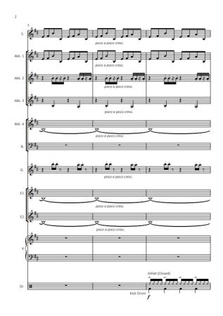 Preview: Sirius & Eye In The Sky | The Alan Parsons Project Preview: Sirius & Eye In The Sky, The Alan Parsons Project, Eric Woolfson & Alan Parsons, Oliver Kruck, Akkordeon-Orchester, Progressive-Rock, Welthit, Megahit, Rockhymne, ideal für's Unterhaltungsprogramm, leicht-mittelschwer, Akkordeon Noten, Blick in die Noten