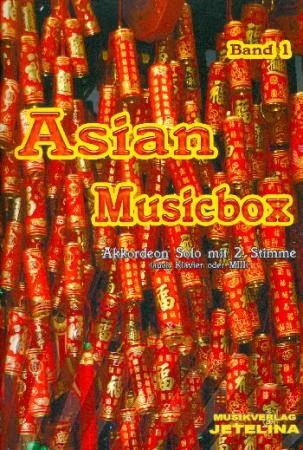 Asian Musicbox Band 1, Gottfried Hummel, Akkordeon Solo, MII, MIII, Klavier, Keyboard, mit 2. Stimme, Spielheft, Soloband, asiatische Volksweisen, leicht-mittelschwer, Akkordeon Noten