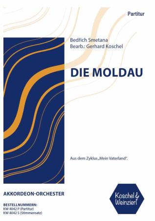 Die Moldau, Bedřich Smetana, Gerhard Koschel, Akkordeon-Orchester, Akkordeon-Noten, Noten für Orchester, Koschel & Weinzierl, schwer
