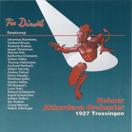 Fra Diavolo, Hohner-Akkordeonorchesters 1927 Trossingen, Johannes Baumann CD, CD-Aufnahme, Tonstudio-Müke, St. Georgen