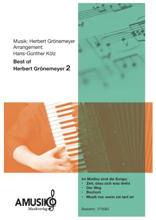 Best of Herbert Grönemeyer 2, Hans-Günther Kölz, Akkordeon-Orchester, Medley, Potpourri, mittelschwer, Akkordeon Noten, Megahits, Cover
