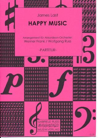Happy Music, James Last, Werner Frank, Wolfgang Ruß, Akkordeon-Orchester, Beat, leicht-mittelschwer, Akkordeon Noten