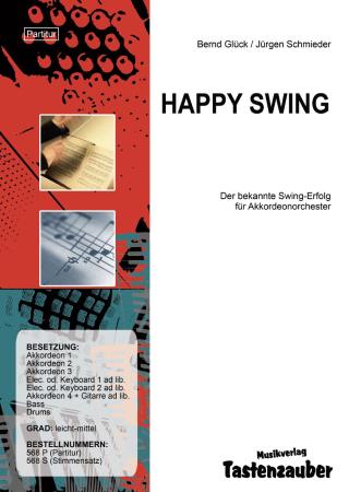 Happy Swing, Bernd Glück, Jürgen Schmieder, Akkordeonorchester, leicht bis mittelschwer, Akkordeon Noten