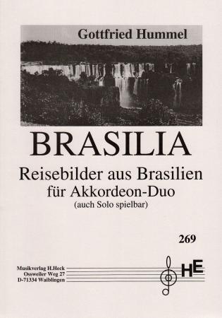Brasilia, Gottfried Hummel, Akkordeon-Duo, Akkordeon-Solo, Spielheft, Duo-Band, mittelschwer, Akkordeon Noten
