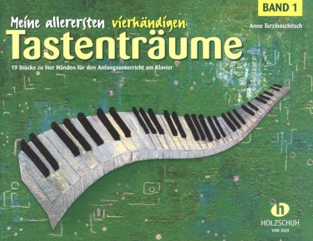 Meine allerersten vierhändigen Tastenträume 1, Anne Terzibaschitsch, Klavier vierhändig, Spielheft, leicht, Anfänger, Klavierunterricht, musizieren zu zweit, Klavier Noten