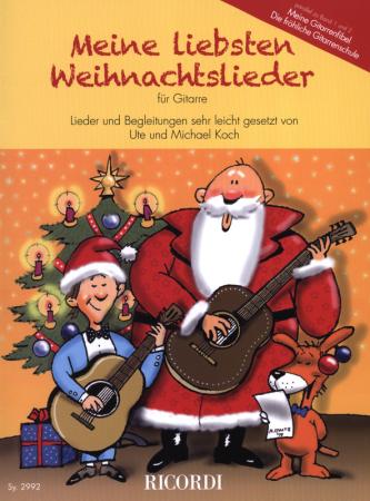 Meine liebsten Weihnachtslieder, Michael Koch, Spielheft für Gitarre, Soloband, mit Singstimme ad lib., Weihnachtsnoten, sehr leicht, Gitarre spielen lernen, Gitarren Noten, Gitarrenunterricht, Anfänger, Cover