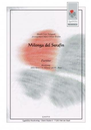 Milonga Del Serafín, Coco Nelegatti, Marc-Oliver Brehm, Akkordeon-Orchester, Tango Nuevo, Piazzolla-Stil, mittelschwer, Akkordeon Noten