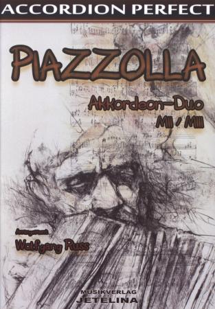 Piazzolla, Wolfgang Ruß, Akkordeon-Duo MII und MIII, Spielheft, Duoband, mittelschwer, Akkordeon Noten
