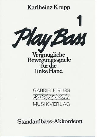 Play Bass Band 1, Karlheinz Krupp, Akkordeon-Solo, Standardbass MII, Spielheft, Soloband, Bewegungsspiele für die linke Hand, leicht-mittelschwer, Akkordeon Noten
