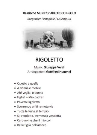 Rigoletto, Giuseppe Verdi, Gottfried Hummel, Akkordeon-Solo, Standardbass MII, Spielheft, Soloband, Oper, mittelschwer, Akkordeon Noten