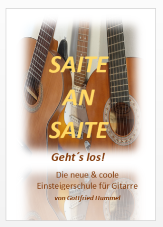 Saite an Saite, Gottfried Hummel, Lehrwerk, Schulwerk, Gitarre, Gitarrenschule, sehr leicht, Gitarre spielen lernen, erster Gitarrenunterricht, Gitarren Noten
