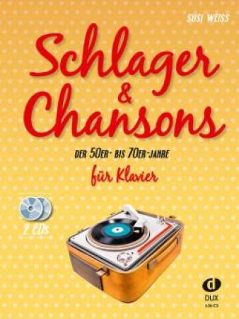 Schlager & Chansons der 50er- bis 70er-Jahre, Susi Weiss, Klavier-Solo, Piano-Solo, Spielheft, Soloband, Evergreens, mittelschwer, Klavier Noten, Cover mit CDs