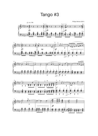 3 Tangos, Philipp Werner, Klavier-Solo, Spielheft, Soloband, mittelschwer-schwer, Klavier Noten, Piano Noten