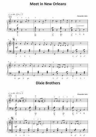 Preview: Einfach schöne Dixies | Alexander Jekic Preview: Einfach schöne Dixies, Alexander Jekic, Akkordeon-Solo, Standardbass MII, Spielheft, Soloband, Vorspiel, Konzert, Akkordeonunterricht, Dixieland, New-Orleans-Jazz, leicht, Anfänger, Wiedereinsteiger, inkl. Online-Audio, Akkordeon Noten, Beispielseite
