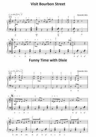 Preview: Einfach schöne Dixies | Alexander Jekic Preview: Einfach schöne Dixies, Alexander Jekic, Akkordeon-Solo, Standardbass MII, Spielheft, Soloband, Vorspiel, Konzert, Akkordeonunterricht, Dixieland, New-Orleans-Jazz, leicht, Anfänger, Wiedereinsteiger, inkl. Online-Audio, Akkordeon Noten, Blick in die Noten