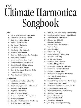 The Ultimate Harmonica Songbook, Diatonische Mundharmonika in C-Stimmung, Blues Harp, Spielheft, Soloband, mittelschwer, Rock- & Pop-Klassiker, Folk Songs, Evergreens, Klassiker, Weihnachtslieder, Mundharmonika Noten, Inhaltsverzeichnis