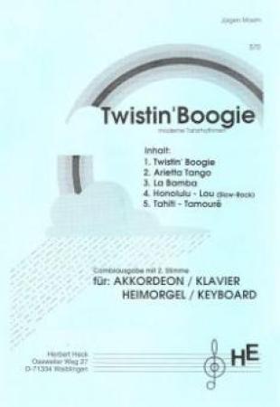 Twistin' Boogie, Jürgen Maxim, Spielheft mit 2. Stimme, Akkordeon-Solo, leicht-mittelschwer, Duo, Duett, Klavier, Keyboard, Orgel, Akkordeon Noten