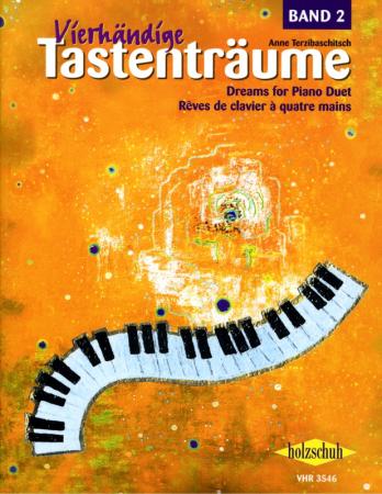 Vierhändige Tastenträume 2, Anne Terzibaschitsch, Klavier vierhändig, Spielheft, leicht-mittelschwer, ab dem 2. Jahr Klavierunterricht, musizieren zu zweit, Klavier Noten