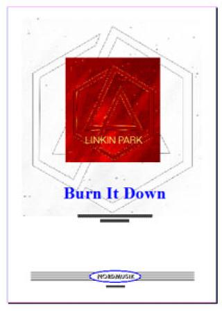 Burn It Down, Linkin Park, Robert Bourdon, Joseph Hahn, Waldemar Lang, Akkordeon-Orchester, Megahit, leicht-mittelschwer, mit Easy-Stimme, Akkordeon Noten