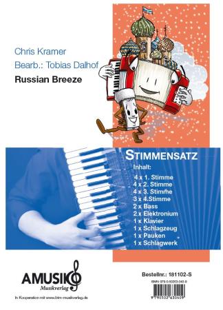 Russian Breeze, Akkordeon-Orchester, Tobias Dalhof, Musical, Cris Kramer, mittelschwer, Originalkomposition, Originalmusik, Akkordeon Noten