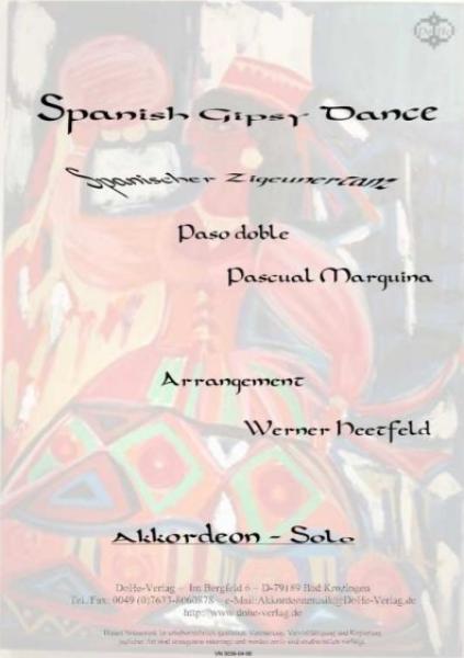 Spanish Gipsy Dance, Pascual Marquina, Werner Heetfeld, Akkordeon-Solo, Standardbass MII, Paso Doble, mittelschwer, Akkordeon Noten