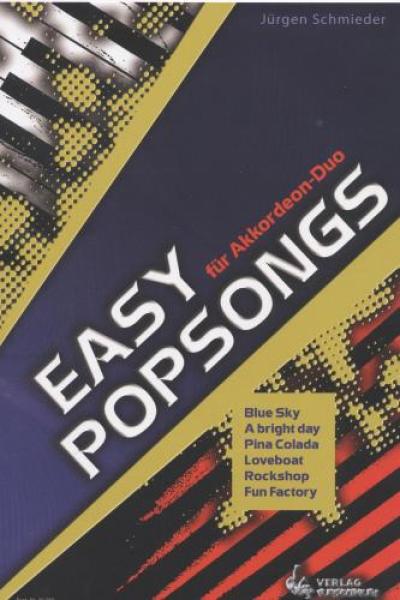 Easy Popsongs, Jürgen Schmieder, Akkordeon-Duo, Standardbass MII, Spielheft, Duoband, leicht, Akkordeon Noten