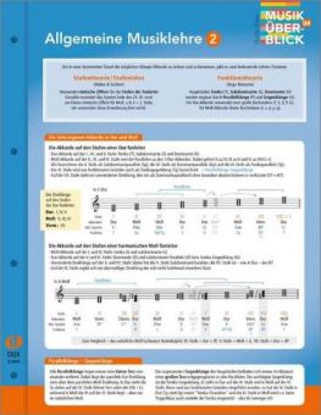 Allgemeine Musiklehre 2, Guido Klaus, Cellophanierte Klappkarte, Basiswissen, Allgemeine Musiklehre, übersichtliche Zusammenfassung, Nachschlagewerk, Schüler. Schülerinnen, Studierende, Musikinterssierte, das Wichtigste in Kürze, zum Abheften, praktisch