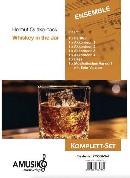 Whiskey in the Jar, Variationen, Helmut Quakernack, Akkordeon-Ensemble, Akkordeon-Quintett, irisches Trinklied, Traditional, Folksong, mittelschwer, Akkordeon Noten, Deckblatt Komplett-Set