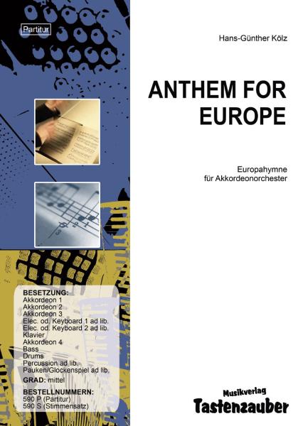 Anthem for Europe, Hans-Günther Kölz, Akkordeonorchester, mittelschwer, Originalkomposition, Originalmusik, DHV, Akkordeon Noten