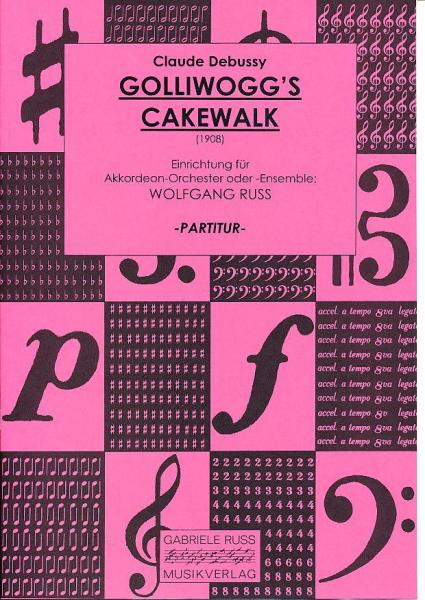 Golliwogg's Cakewalk, Claude Debussy, Wolfgang Ruß, Akkordeon-Orchester, Akkordeon-Ensemble, Children's Corner, Ragtime, mittelschwer-schwer, Akkordeon Noten
