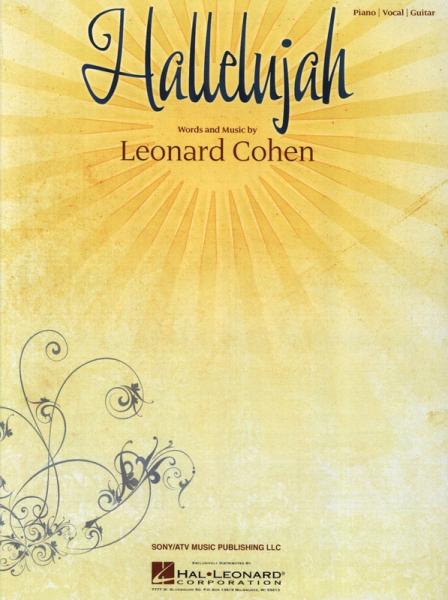 Hallelujah, Leonard Cohen, Einzelausgabe, Klavier, Gesang, Gitarre, Megahit, Welthit, leicht, Klavier Noten