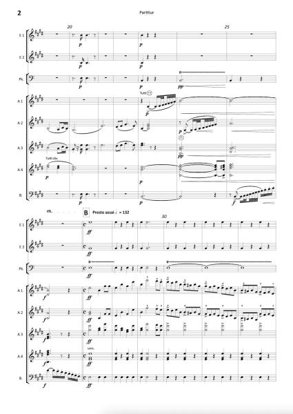 Jubel-Ouvertüre, Carl Maria von Weber, Stefan Hippe, Akkordeon-​Orchester, Hymne, pompös, schwer, Oberstufe-Höchststufe, Akkordeon Noten, Beispielnoten