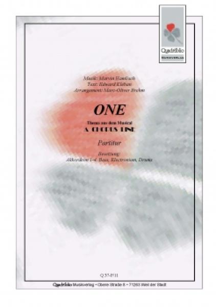 One, Marvin Hamlisch, Marc-Oliver Brehm, A Chorus Line, Akkordeon-Orchester, mittelschwer, Musical, Musicalhit, Musik zum Film, Filmmusik, Akkordeon Noten