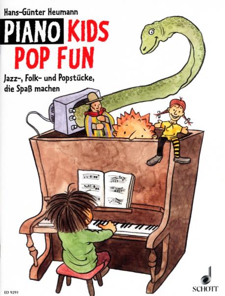 Piano Kids Pop Fun, Hans-Günter Heumann, Klavier-Solo, Piano-Solo, Spielheft, Soloband, Jazz, Folksongs, Popstücke, leicht, Klavier Noten, Cover