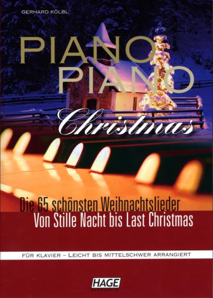 Piano Piano Christmas, Gerhard Kölbl, Klavier, Spielheft, Soloband, Weihnachtslieder, Weihnachtsnoten, mit 2 Audio-CDs, leicht-mittelschwer, Fortgeschrittene, Klavier Noten, Cover