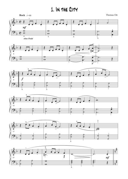 Modern Piano Styles - Band 1, Thomas Ott, Klavier Solo, Klaviernoten, leicht-mittelschwer, 2. Stimme in C und Bb