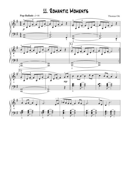Modern Piano Styles - Band 2, Thomas Ott, Klavier Solo, Klaviernoten, mittelschwer, 2. Stimme in C und Bb