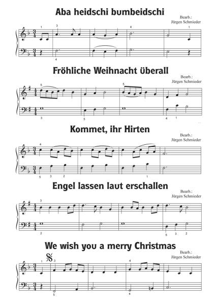Einfach schöne Weihnachtslieder, Jürgen Schmieder, Klavier Solo, Klavier Noten, Klavier spielen, sehr leicht bis leicht, Anfänger, Klavierunterricht