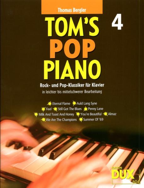 Tom's Pop Piano Vol. 4, Thomas Bergler, Klavier-Solo, Piano-Solo, Spielheft, Soloband, Rock und Pop-Klassiker, leicht-mittelschwer, Klavier Noten, Cover