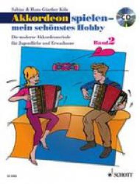 Akkordeon spielen - mein schönstes Hobby Band 2, Folgeband, Hans-Günther Kölz, Sabine Kölz, Schulwerk, Akkordeon mit Standardbass (MII), sehr leicht-leicht, Lehrwerk, Anfänger, Wiedereinsteiger, Akkordeon Noten