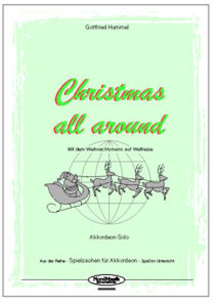 Christmas all around, Gottfried Hummel, Akkordeon-Solo, Standardbass MII, Spielheft, Soloband, 7 Variationen, mittel-schwer, Akkordeon Noten