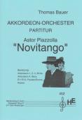 Novitango, Thomas Bauer, Astor Piazzolla, Akkordeonorchester, mittelschwer, Akkordeon Noten