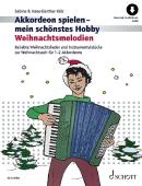 Akkordeon spielen - mein schönstes Hobby Weihnachtsmelodien, Hans-Günther Kölz, Sabine Kölz, Spielheft für 1-3 Akkordeons mit Standardbass (MII), Weihnachten, Weihnachtslieder, sehr leicht-leicht, Anfänger, Wiedereinsteiger, Akkordeon Noten