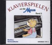 Klavierspielen mit der Maus 2 - Audio-CD, Bettina Schwedhelm, Schulwerk für Klavier, Begleit-CD, sehr leicht, für Kinder im Schulalter, Klavierunterricht, Klavierschüler, Anfänger am Klavier, Klavierschule, Klavier Noten